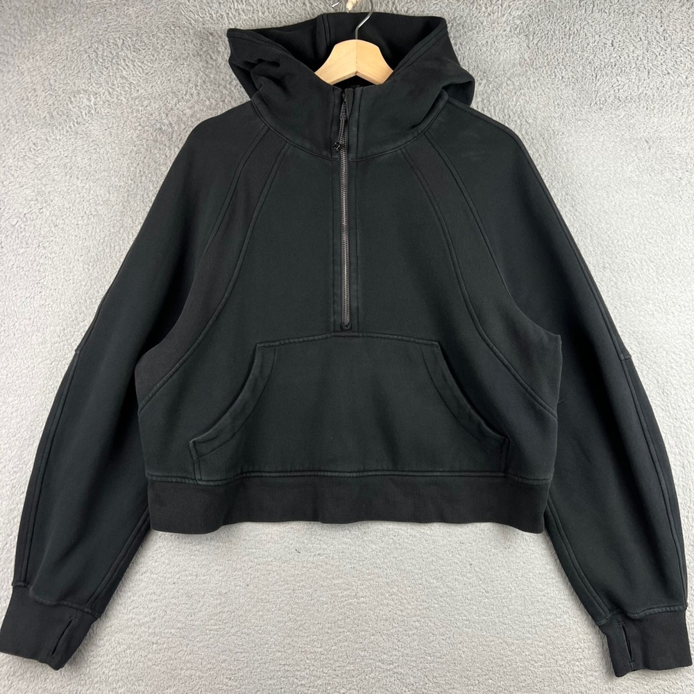 Lululemon Scuba Oversized Half-Zip Hoodie Black LW3DM4S M/L